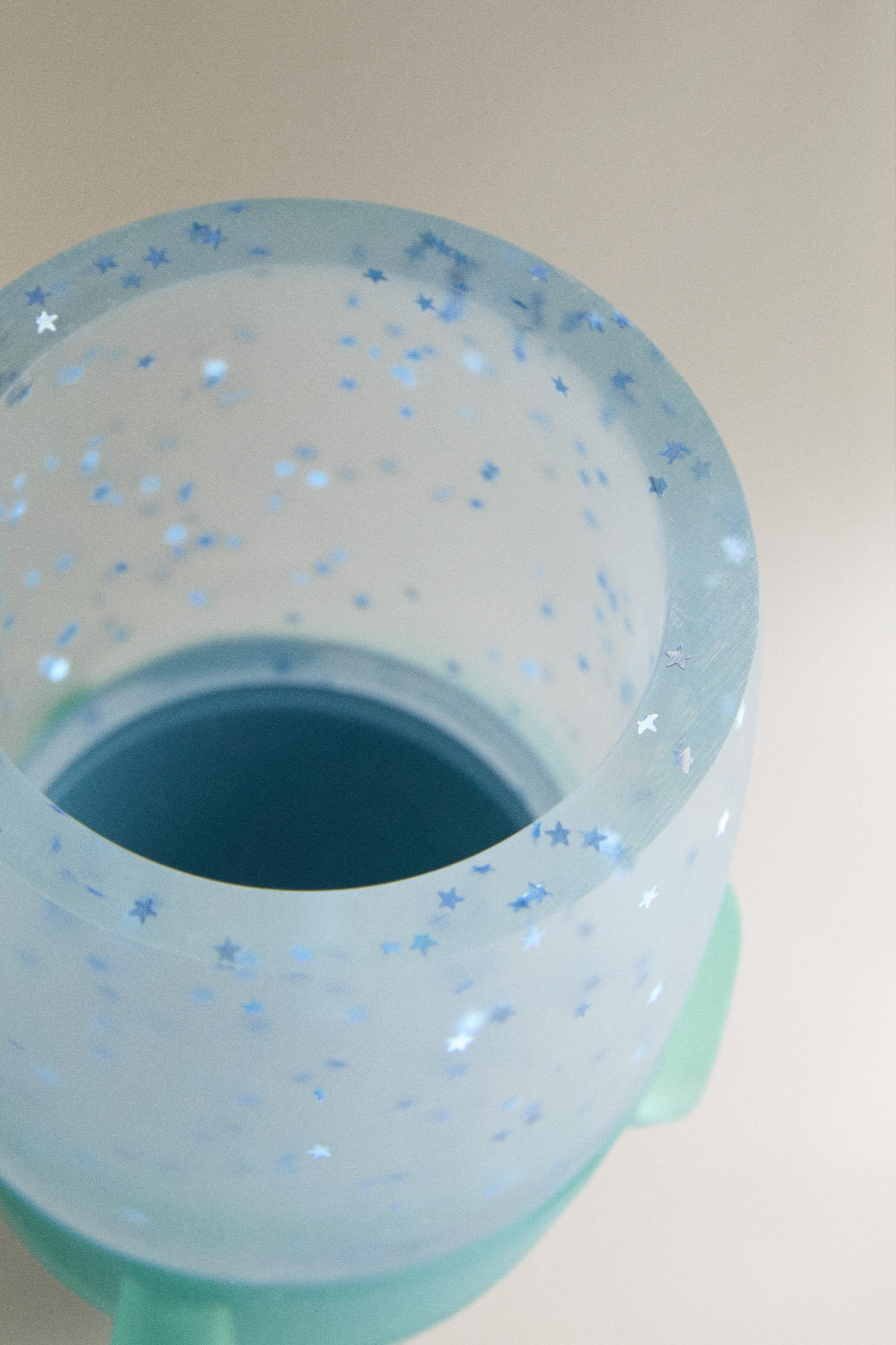 VERRE PORTE-BROSSES À DENTS ENFANT NAVETTE SPATIALE